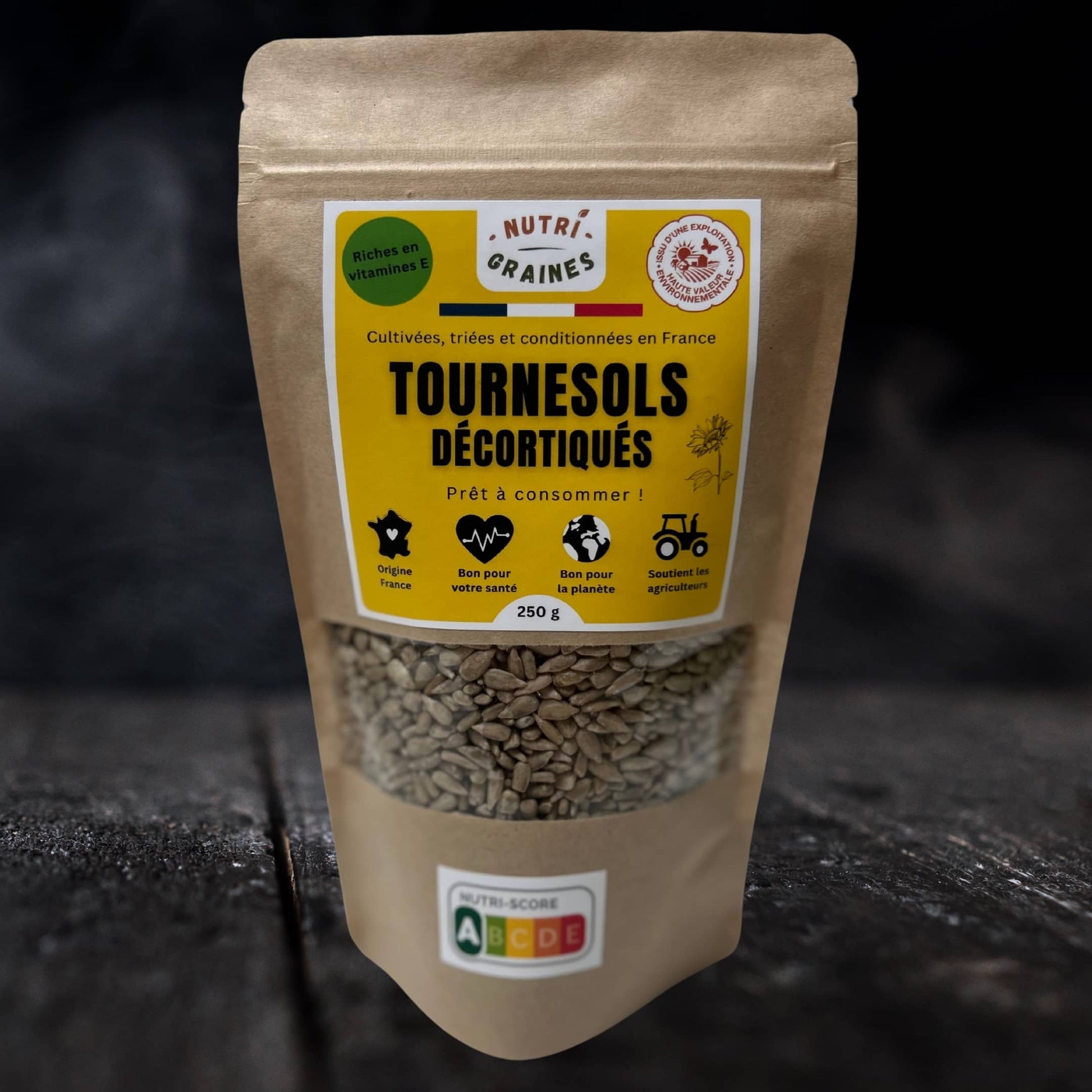 graines de tournesol decortiquees 250g origine france