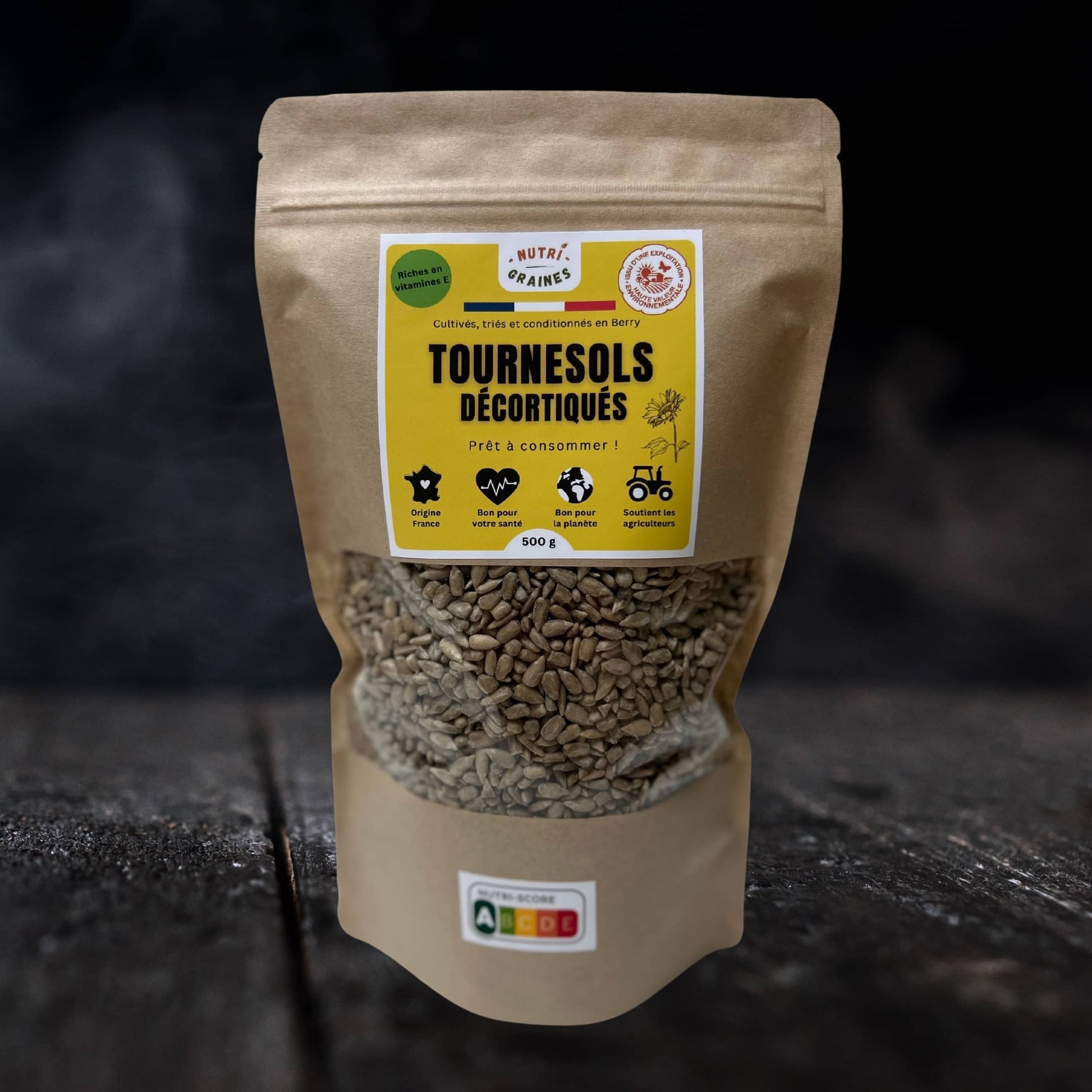 graines de tournesol decortiquees 500g origine france