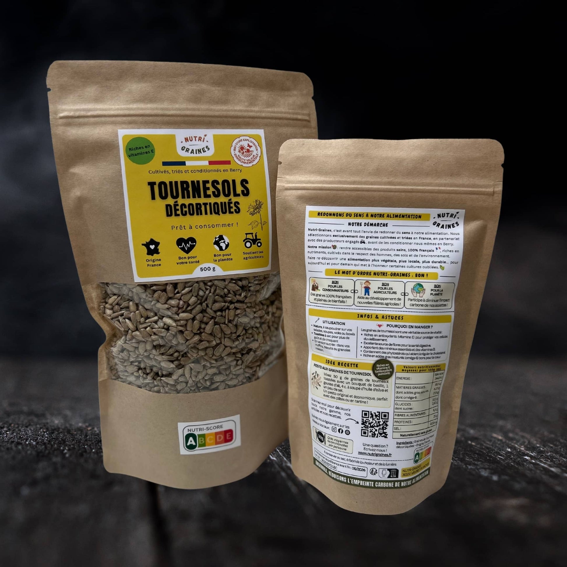 graines de tournesol decortiquees nutrigraines