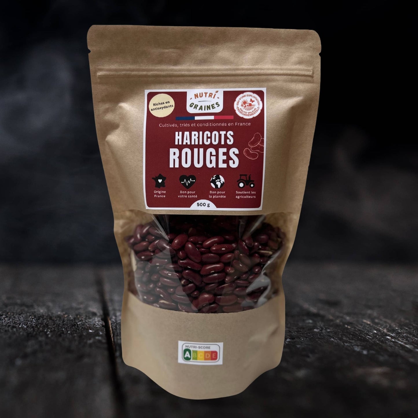 haricots rouges HVE origine france 500g