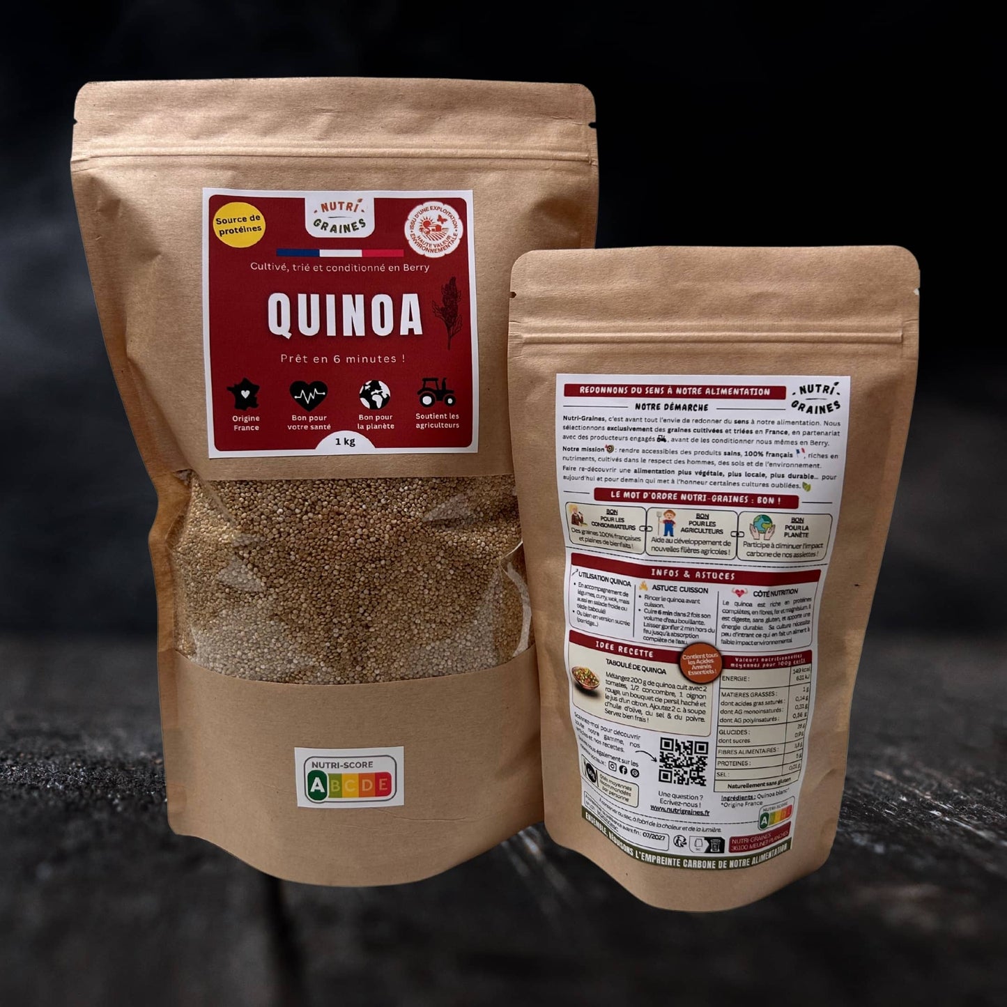 quinoa blanc nutrigraines origine France