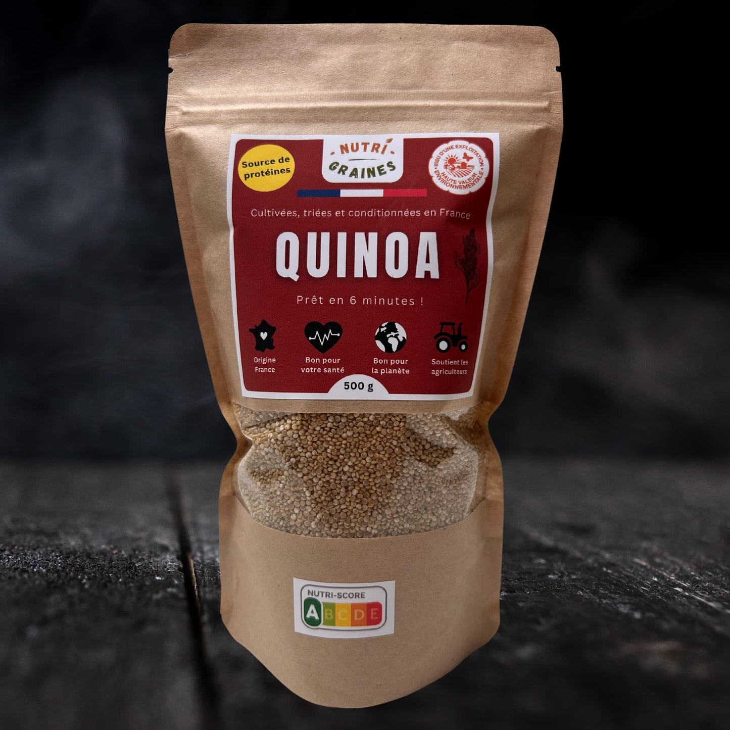 quinoa blanc origine france 500g