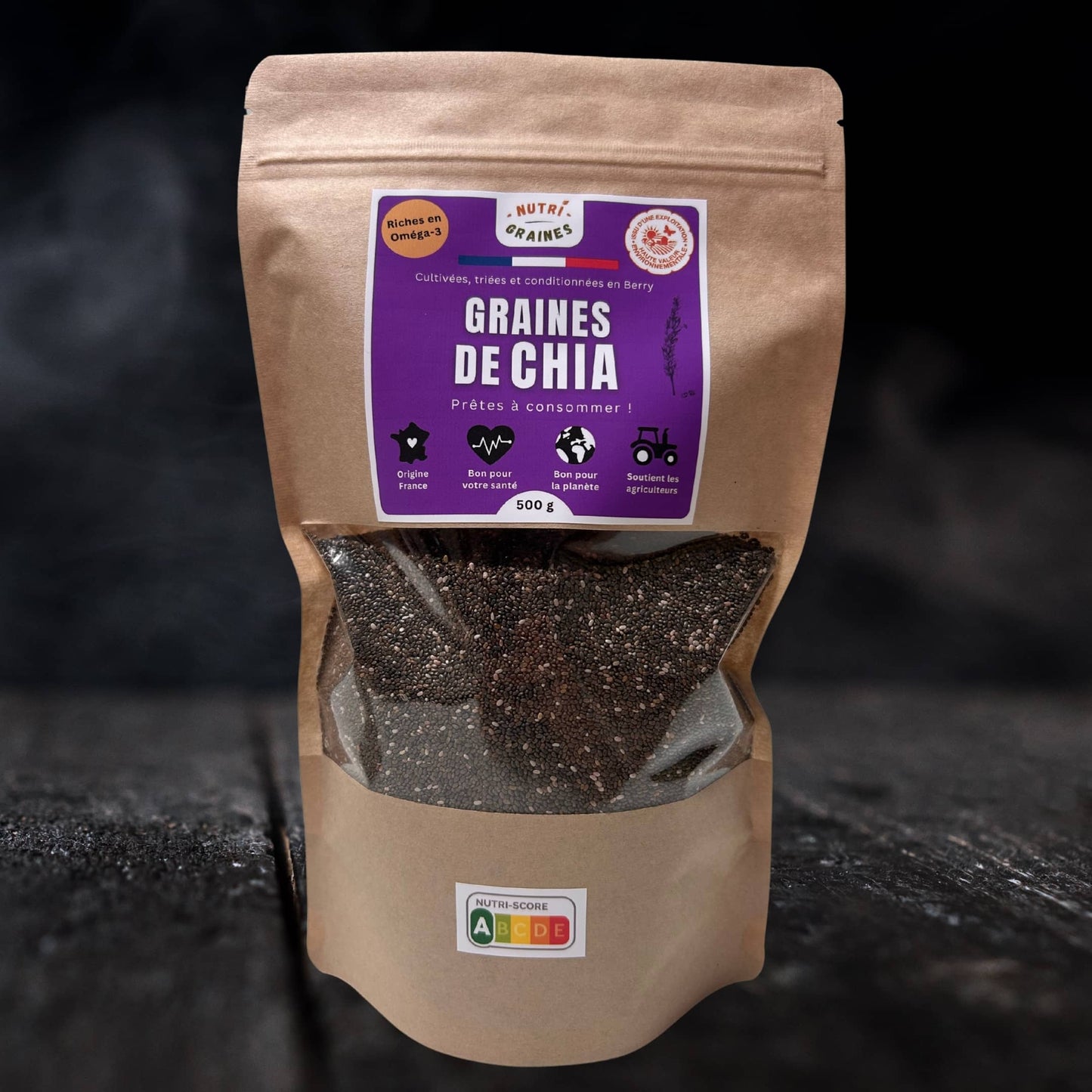 graines de chia HVE origine France 500g