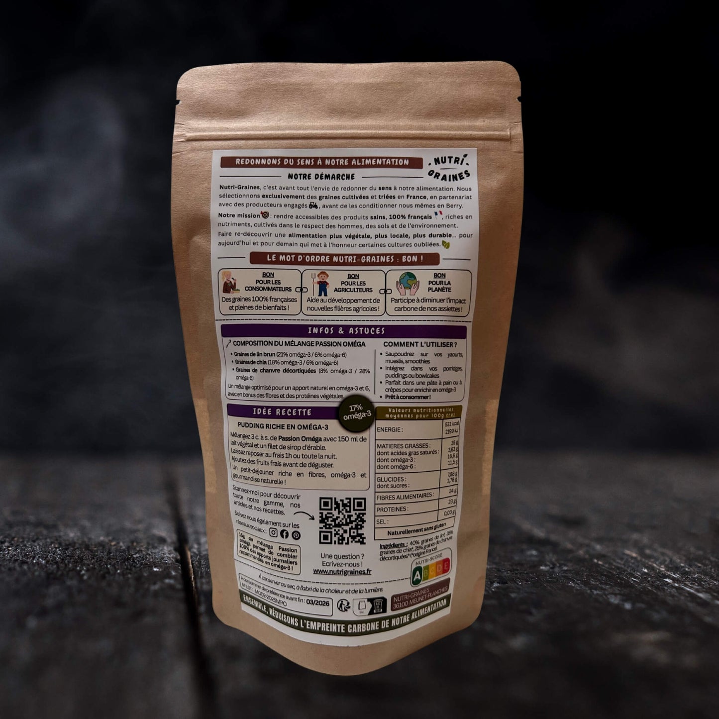 Mélange Passion Oméga | 17% oméga3 - Origine France
