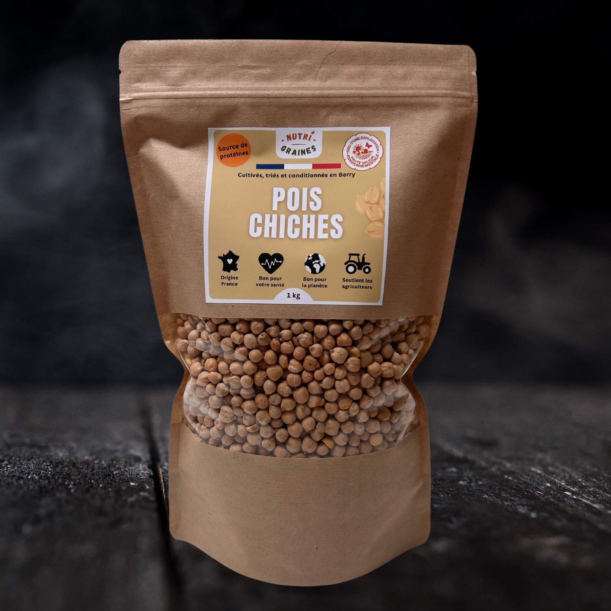 pois chiches HVE origine France 1kg